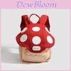 Cute Mushroom Mini Backpack For Kids With Pu Material And Zipper Closure For Daily Use