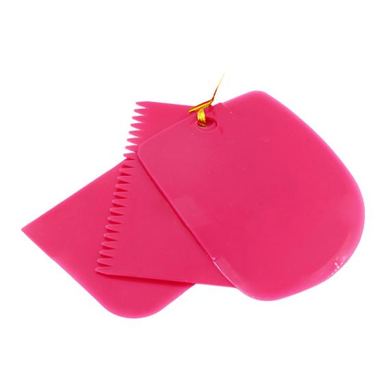 3Pcs Cake Smoother Portable Odorless Reusable Convenient Cake Spatulas for Cake Decoration