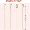 10 Pcs 304 Stainless Steel Food Picks Reusable Cocktail Sticks Reusable Drink Picks Martini Picks Toothpicks Fruit Picks