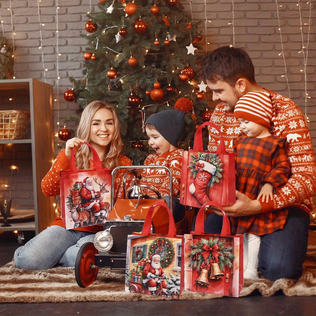 6 шт. Рождественские многоразовые сумки-тоут — фото 7