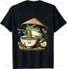 Frog Eating RaUnisex Kawaii Japanese Noodles Anime Lovers TShirt Casual Fashion Loose Harajuku Style Unisex Tshirt Summer Women Tees