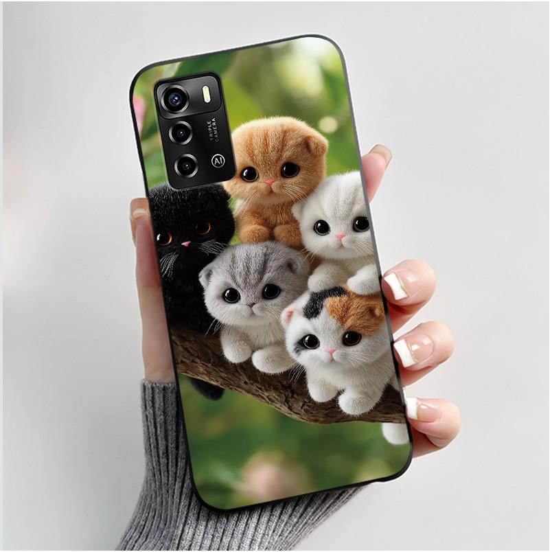 Casing For ZTE Blade V40 Vita 8045/A72 4G Case Luxury Dragon Cute Cool Boys Girls Black Matte Soft TPU Silicone Shell Back Cover