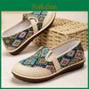 Style Linen Ethnic Womens Summer Shoes Lightweight Casual Slipons