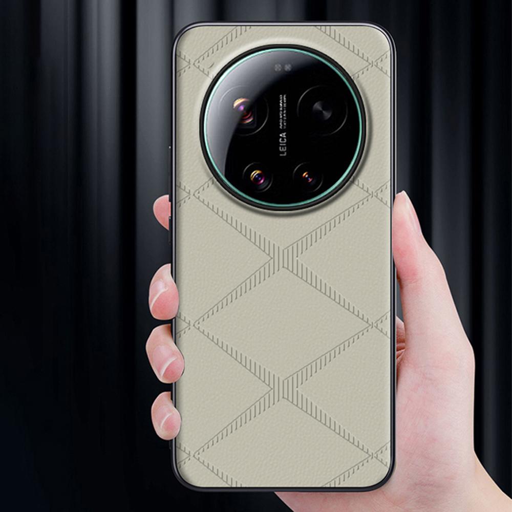 For Xiaomi 17 Ultra 5G Case X-Patterned TPU PU Leather PC Anti-Drop Phone Cover