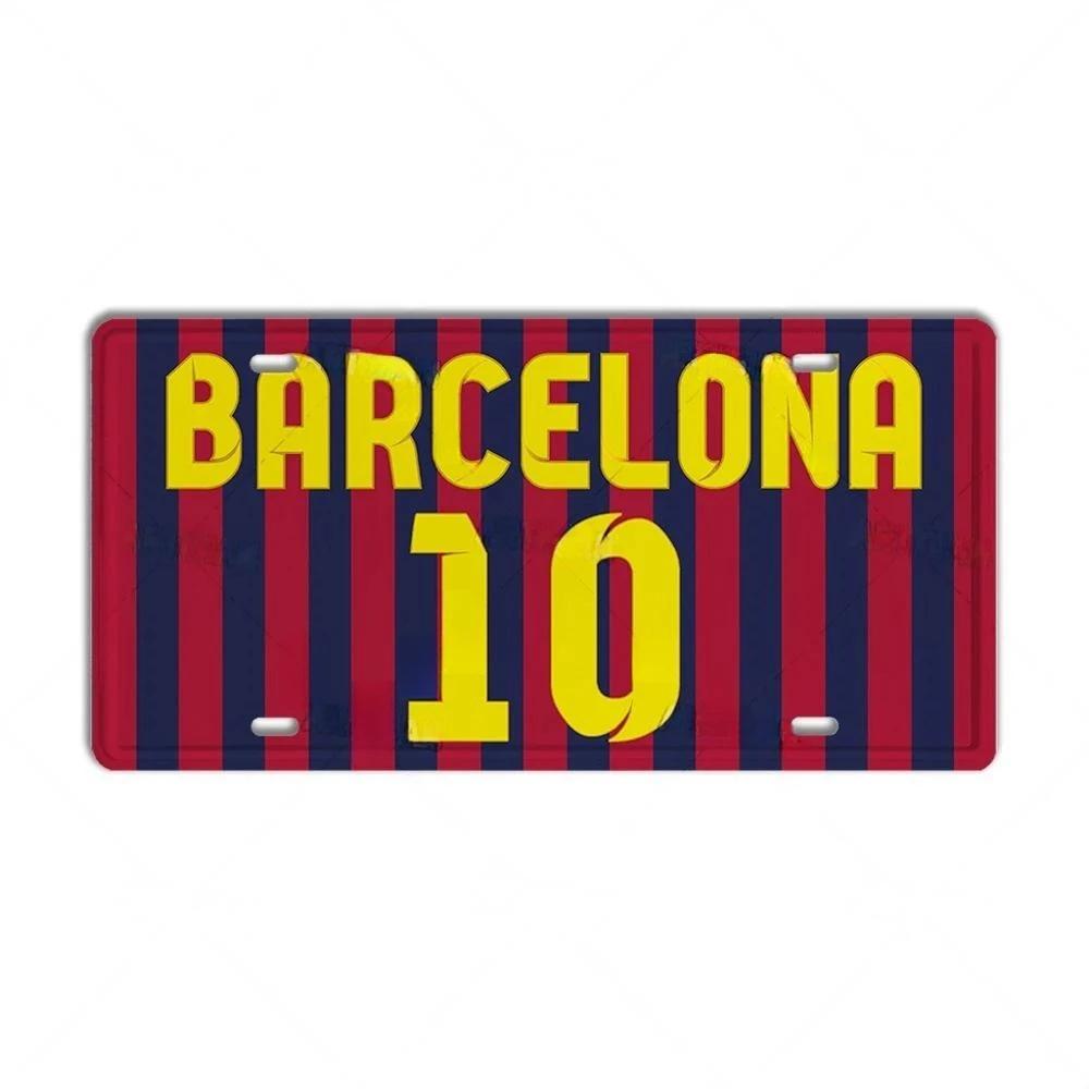 DORA Tin Sign Vintage Ctiy Aluminum Plate Barcelona MILAN Madrid Country Metal Plaque LIverpool Manchester Tottenham Decortaive Car Sign Wall