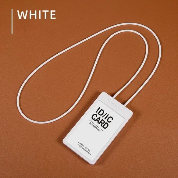 Retractable Badge Reel Silicone Lanyard Card Holder Luxury Name Tag Holders Round Rope Employee ID Case Accessories for Nurses