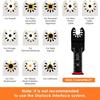 20-Piece Universal Oscillating Tool Blade Set: Bi-Metal, Super Long Arc Teeth for Cutting Wood & Metal.