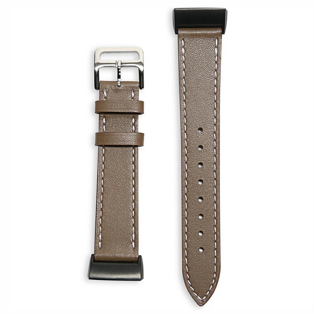For Fitbit Charge 6/5 Smart Watch Band Genuine Leather Adjustable Wrist Strap Replacement