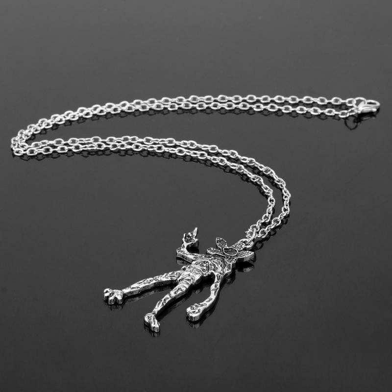 Movie  Stranger Things Necklace Demodog Demogorgon Monster Alloy Pendant Necklace Cosplay Jewelry Prop For Men Women Gifts