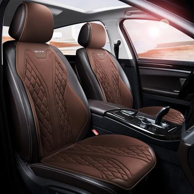 Universal Leather Car Seat Cover Four Season Auto Breathable Comfortable Saddle Pad Seat Covers for Car Seats Cover Protection