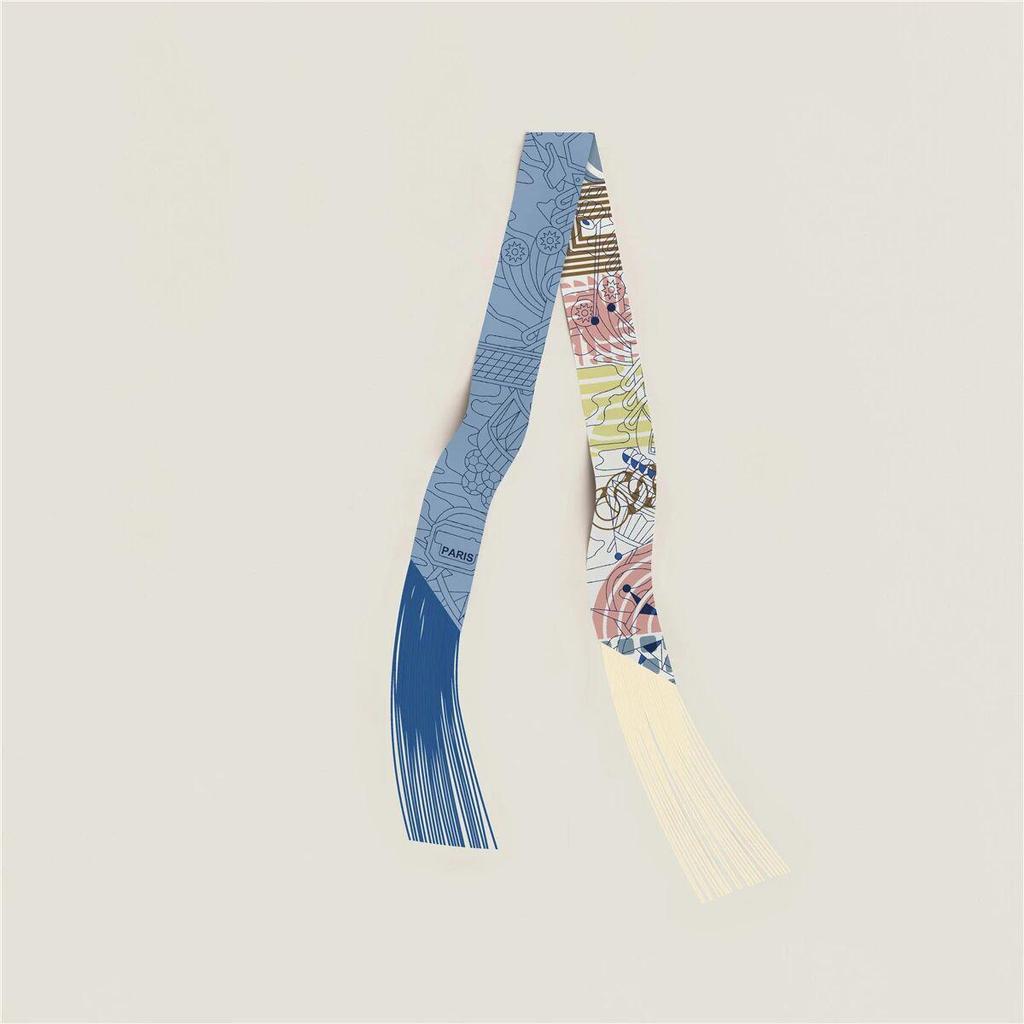 Dámská keprová hedvábná stuha v korejském stylu: Všestranný doplněk ke šále a tašce