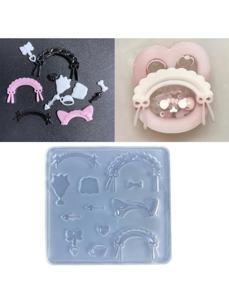 Maid Cosplay Resin Mold Jewelry Fillings Resin Silicone Mold Jewelry Tools Nail Art Craft