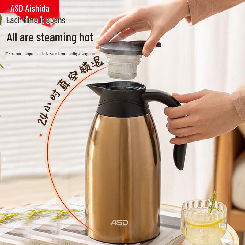 Aishida 2L 304 Stainless Steel Insulated Hot Water Flask