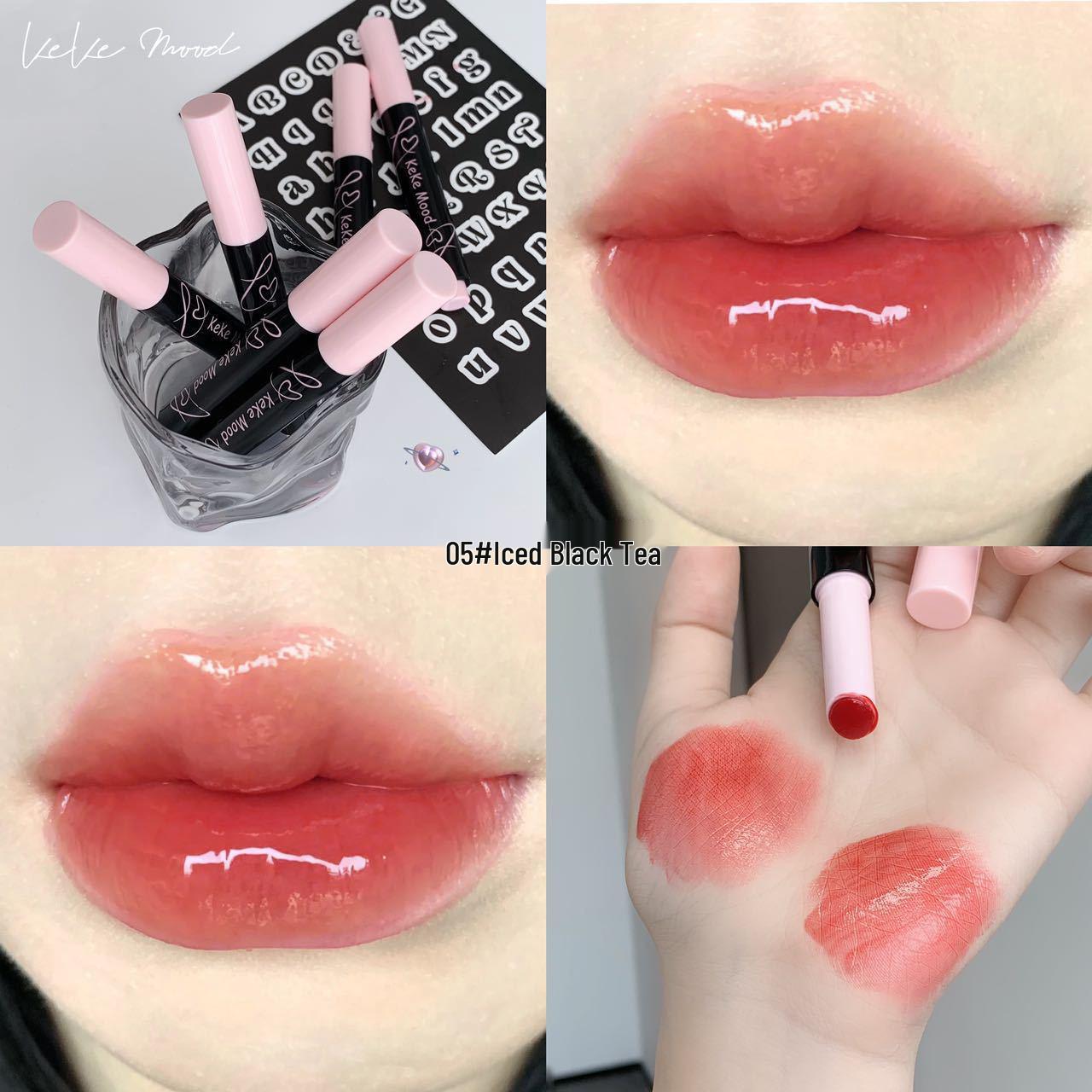 

Kekemood Glossy Hydrating Lipstick - Moisturizes, Plumps, and Whitens for a Natural Look 3.4g