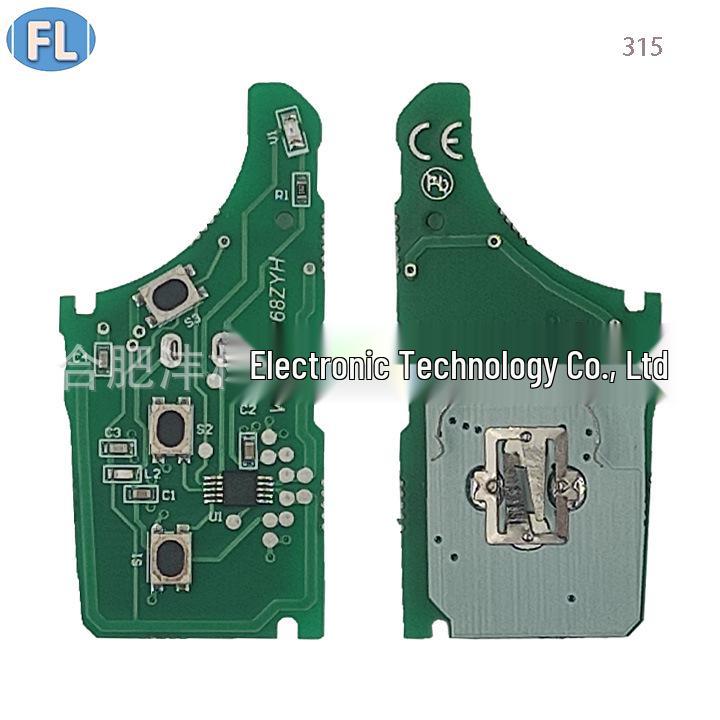 Compatible Hyundai Elantra 2-Button Folding Key Fob (315/433 MHz)