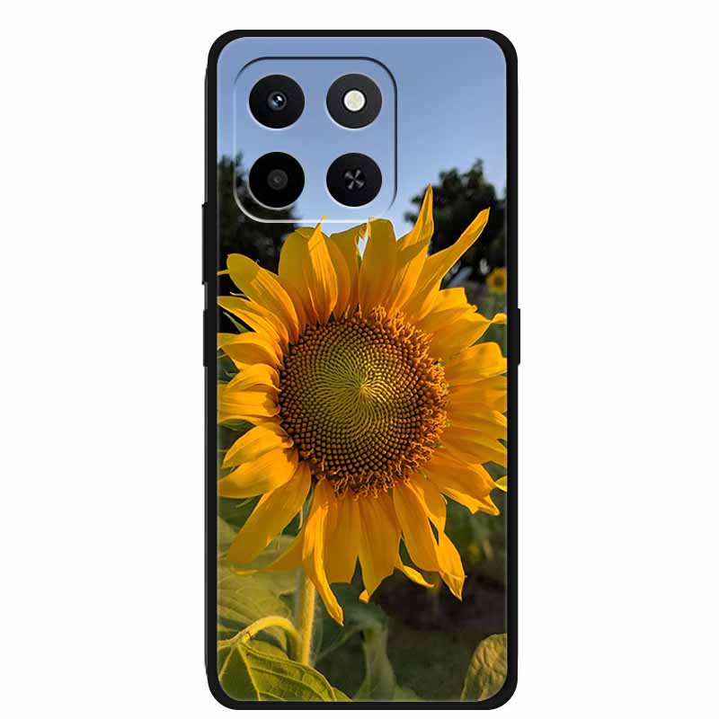 Phone Case For Honor X7D Honor 400 Smart Honor Play10T 5G Soft Silicone TPU Protector Shell Cartoon Gift Anime Funda Flower Capa