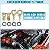 Ein ABSOPRO Banjo-Bolzen Banjo-Schlauchanschluss-Bolzen-Fitting Bremsleitungs-Fitting Adapter-Fitting