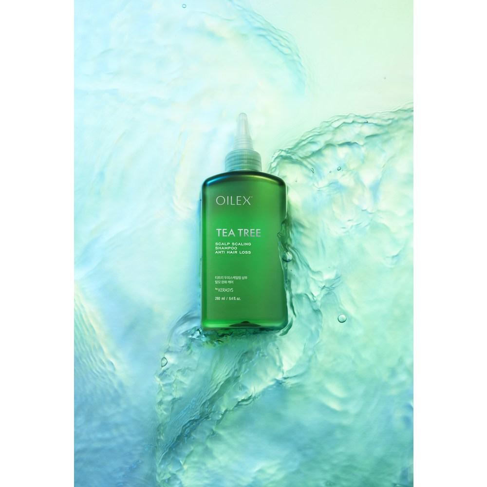 Kerasys Oilex Tea Tree Scalp Scaling Hair Loss Relief Shampoo, 280ml, 1 Unit