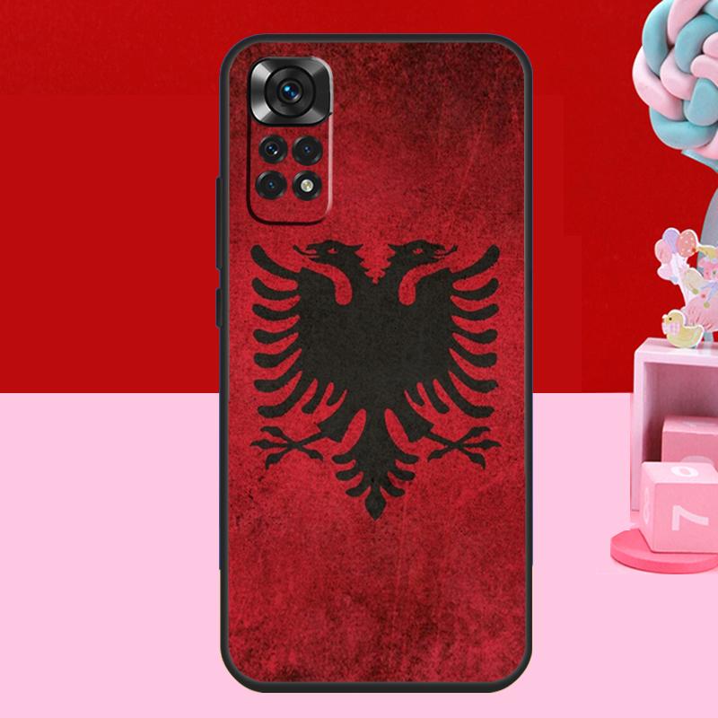 Albanian Flag Case For Xiaomi Redmi Note 14 13 12 10 11 15 Pro Plus Redmi 15 C 10C 12C 13C 14C Soft Cover