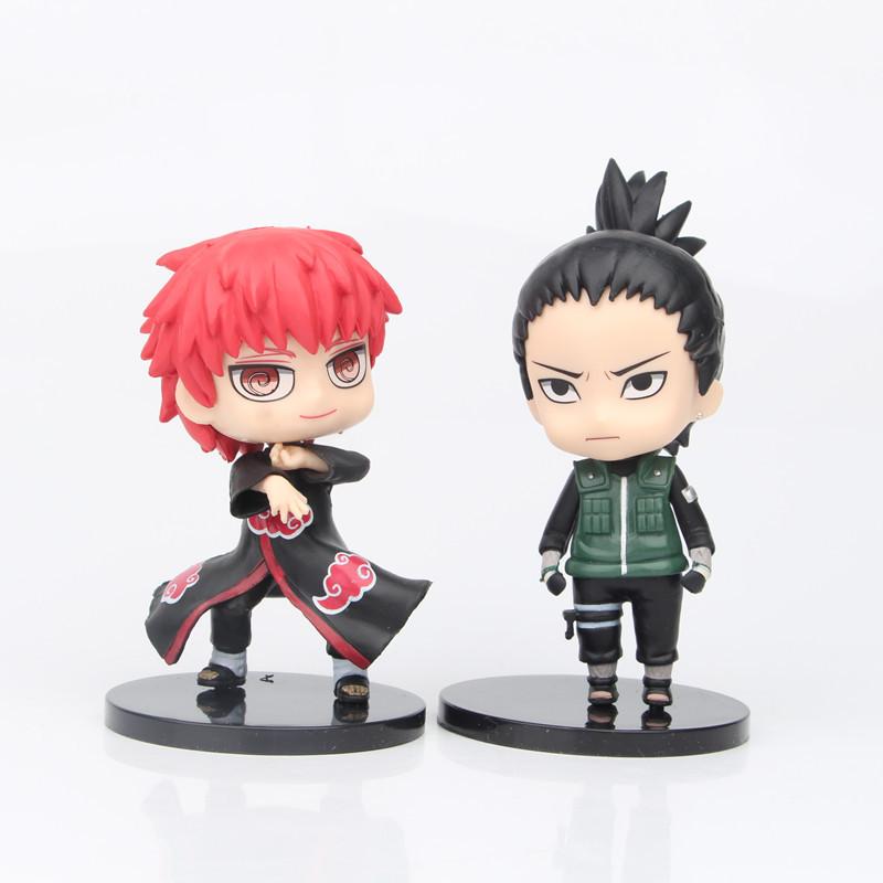 Pvc Naruto Sasuke Itachi Kakashi Guy Figures Adorable Anime Desk Ornaments