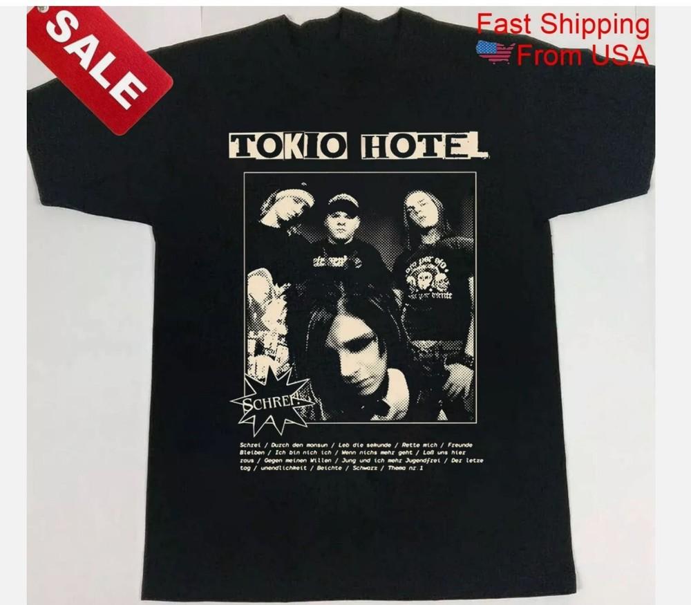 

Новая графическая футболка Tokio Hotel для фанатов, унисекс S