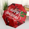 1pc Christmas Poinsettia Automatic Folding Umbrella - 8-Rib Automatic Open/Close, Large Canopy Birthday Festival Gift Yy251217105