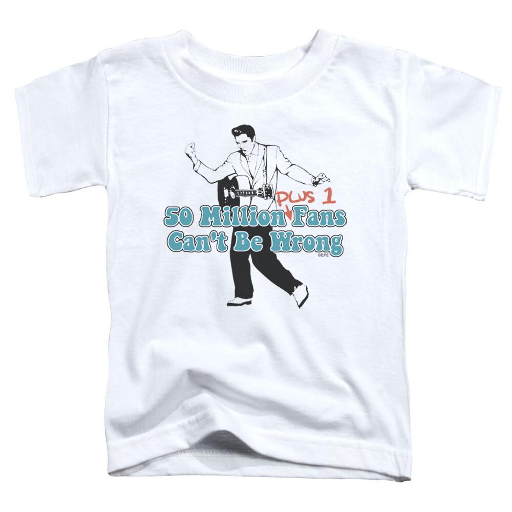 Elvis 50 Million Fans Plus 1 Child or Toddler T-Shirt XL