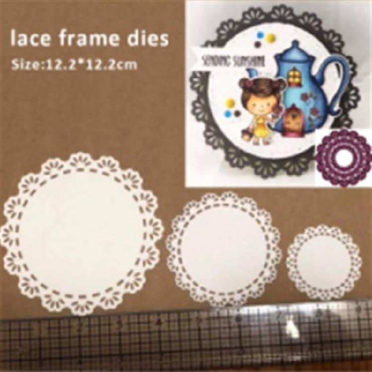 Cricle Lace Cutting Dies for DIY Gift Cards Scrapbooking Photo Album Paper Craft
