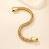 THICK Men' Gold Bracelet Full Armor Italian Royal Gift