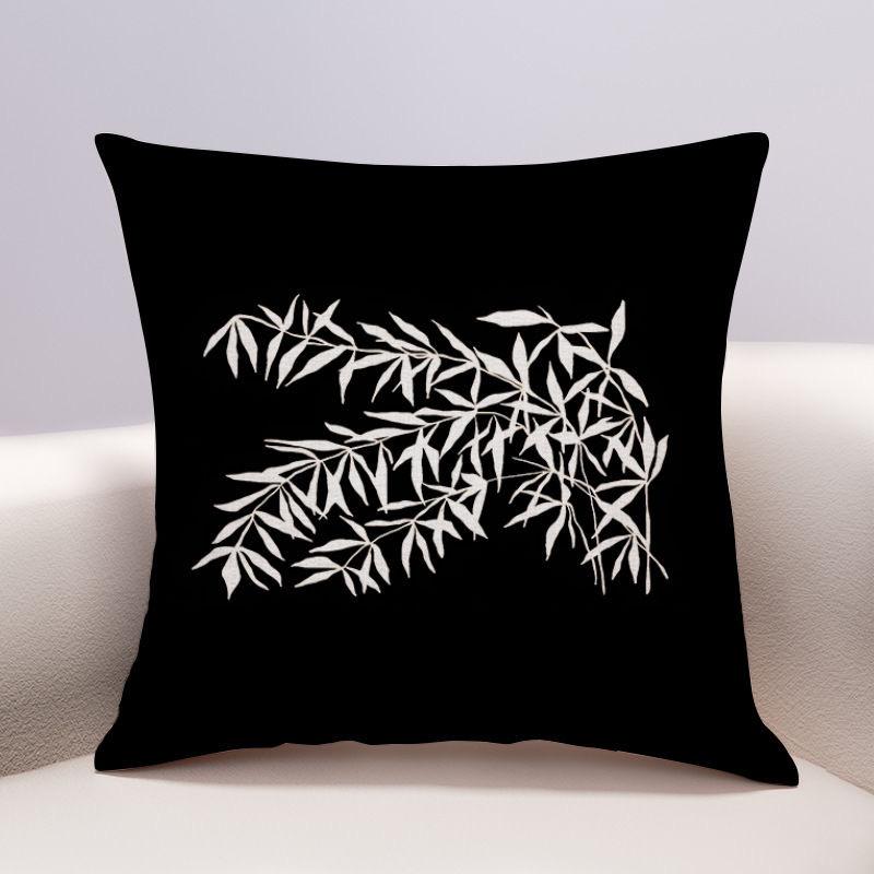 Chinese Simple Light Luxury Pillowcase Sofa Living Room Ins Decorative Pillow Backrest Bedside Pillow Cover