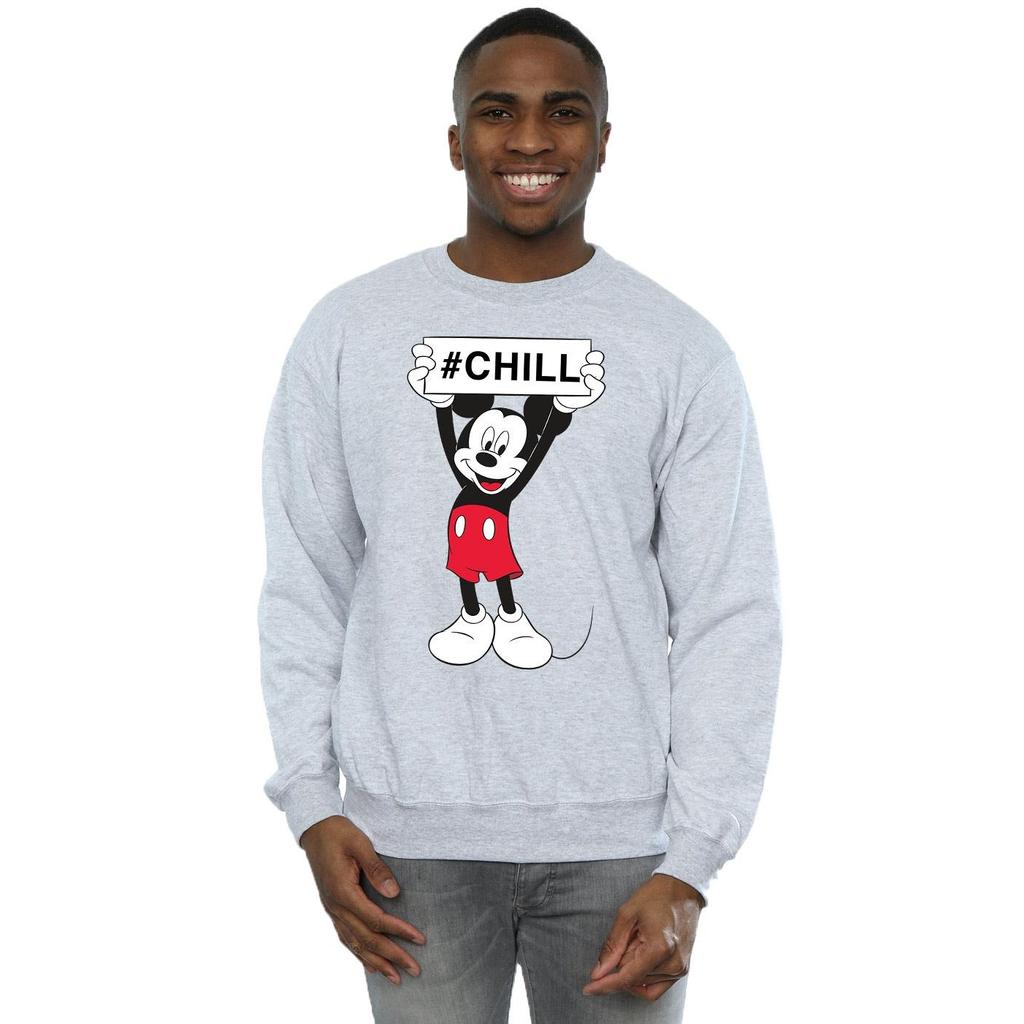 Disney Mens Mickey Mouse Chill Sweatshirt