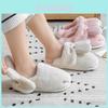 Cotton Slippers Women Winter Plush Cute Bunny Indoor House Shoes For Adults
