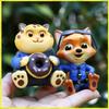 Zootopia Q Version Anime Figure Collectible Doll Nick Judy Clawhauser Elephant Desktop Ornament Cake Topper Kids Toy