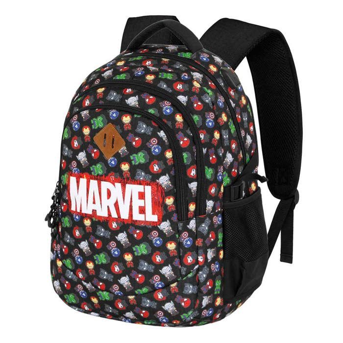 Sac à dos Running PLUS - Avengers Chibi - Noir - Taille Unique