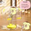 Acrylic Cartoon Cute Tablet Stand for TV Show Watching, Retractable Desktop Storage Rack, Transparent Design