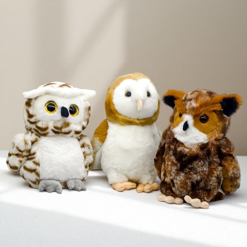 Juguete de Peluche de Búho con Diseño Realista Para Niños y Niñas Regalo