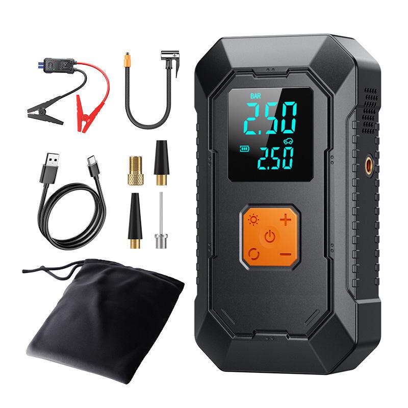 Multi-Function Portable Car Jump Starter and Inflator Power Bank