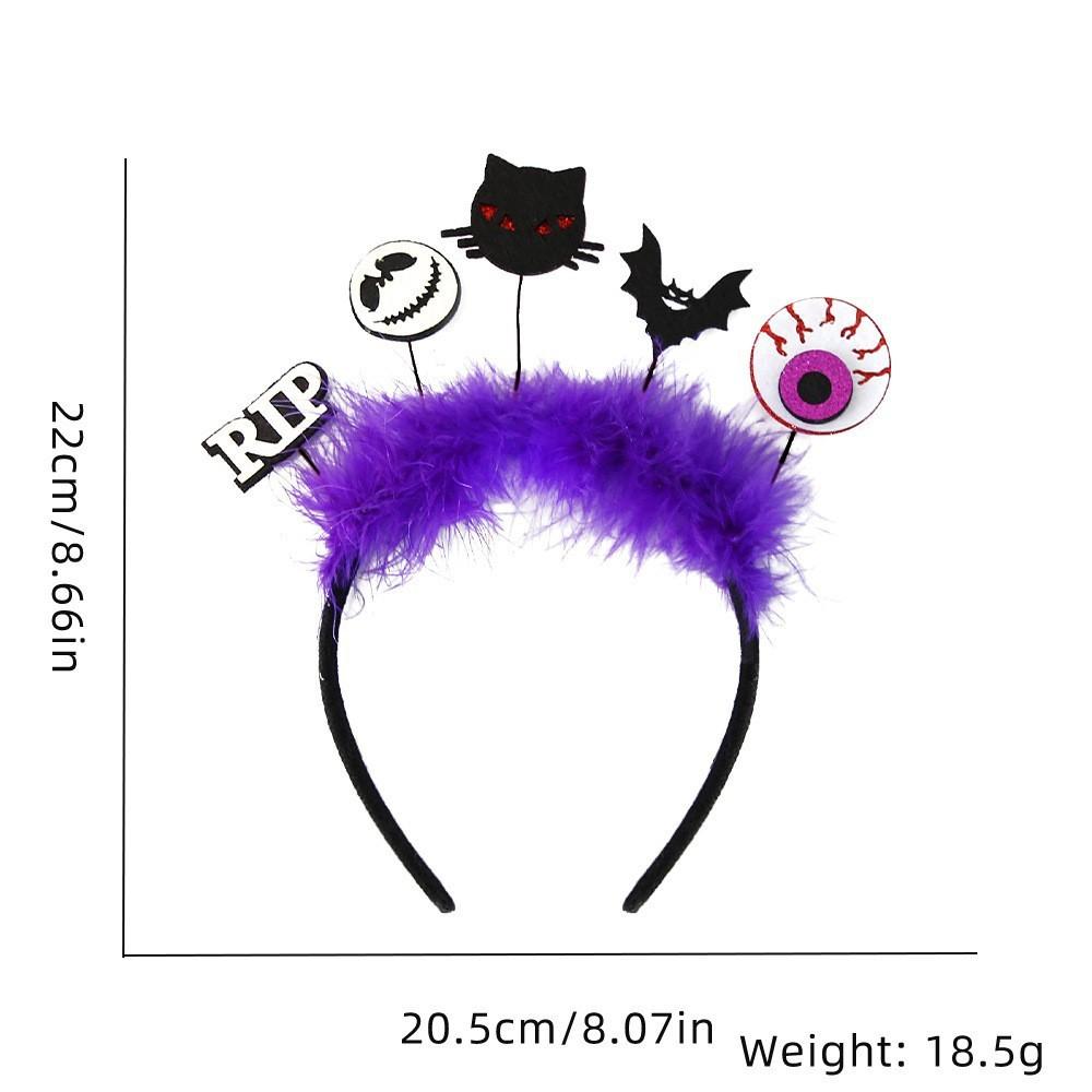 Festive Halloween Headband Accessories Featuring Adorable Bat Pumpkin And Cat Designs