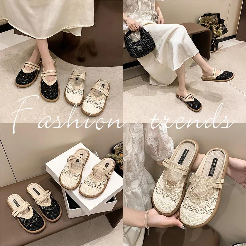 New Fashion Women Sandalias Fisherman Shoes Woman Mesh Breathable Flat Soft Bottom Women Sneaker Mujer Shoes Flats Shoes