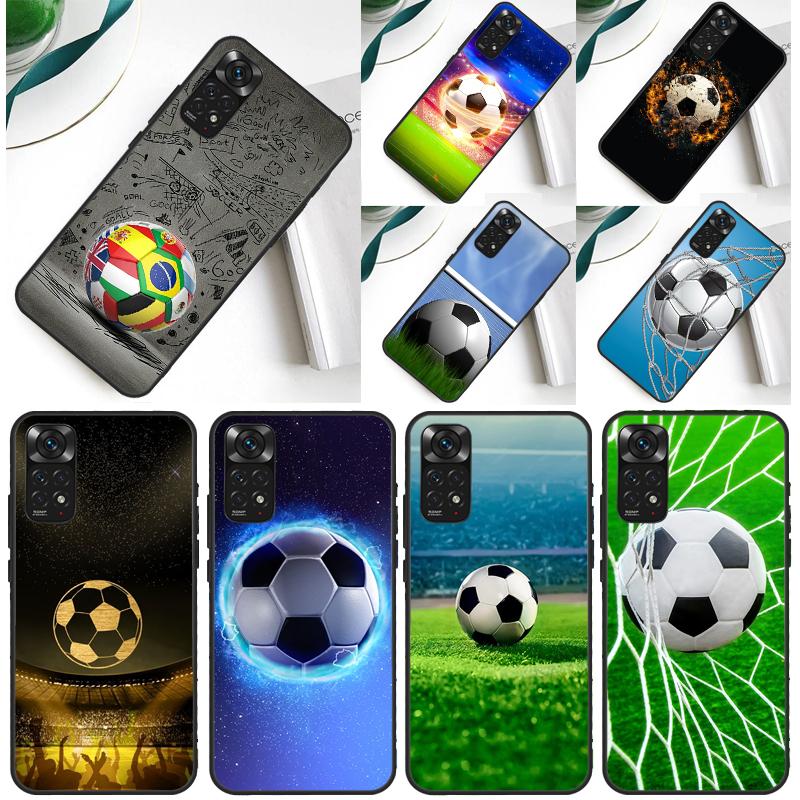 Football Soccer Ball Case For Xiaomi Redmi Note 12 11 10 9 8 Pro 9S 10S 11S 12S Redmi 12C 9A 9C 10A 10C Coque
