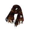New Maillard Scarf Women's Autumn and Winter Korean Version Versatile Plaid Thickened Student Couple Scarf Mohair Warm