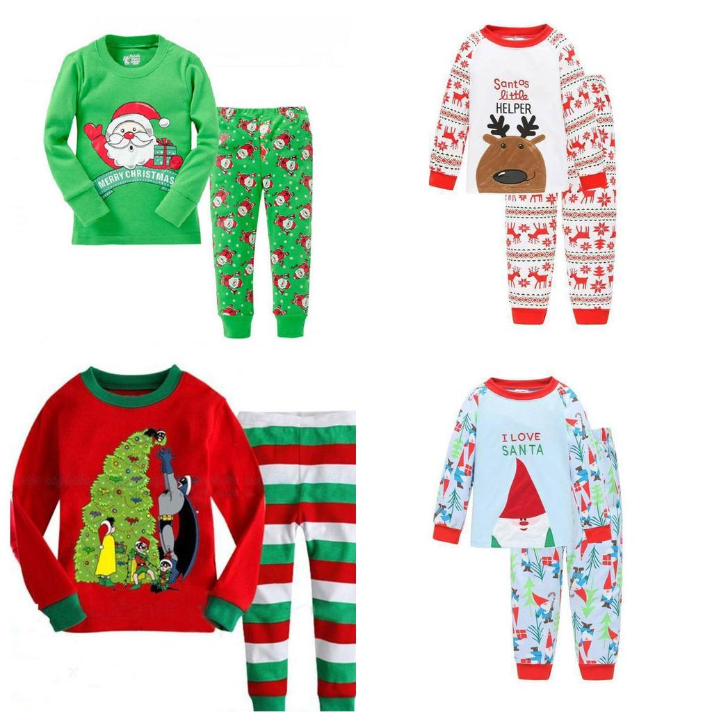 Entzückendes Kinder Weihnachts-Pyjama-Set Weiche Baumwollmischung Perfekt für alle Jahreszeiten