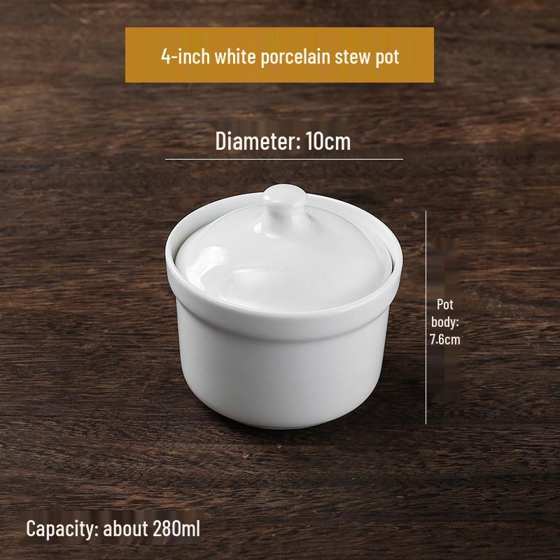 Purple Clay Double-Boiler Stew Pot with Lid - Chinese Retro Health Pot for Stews, Soups, and Steamed Eggs.