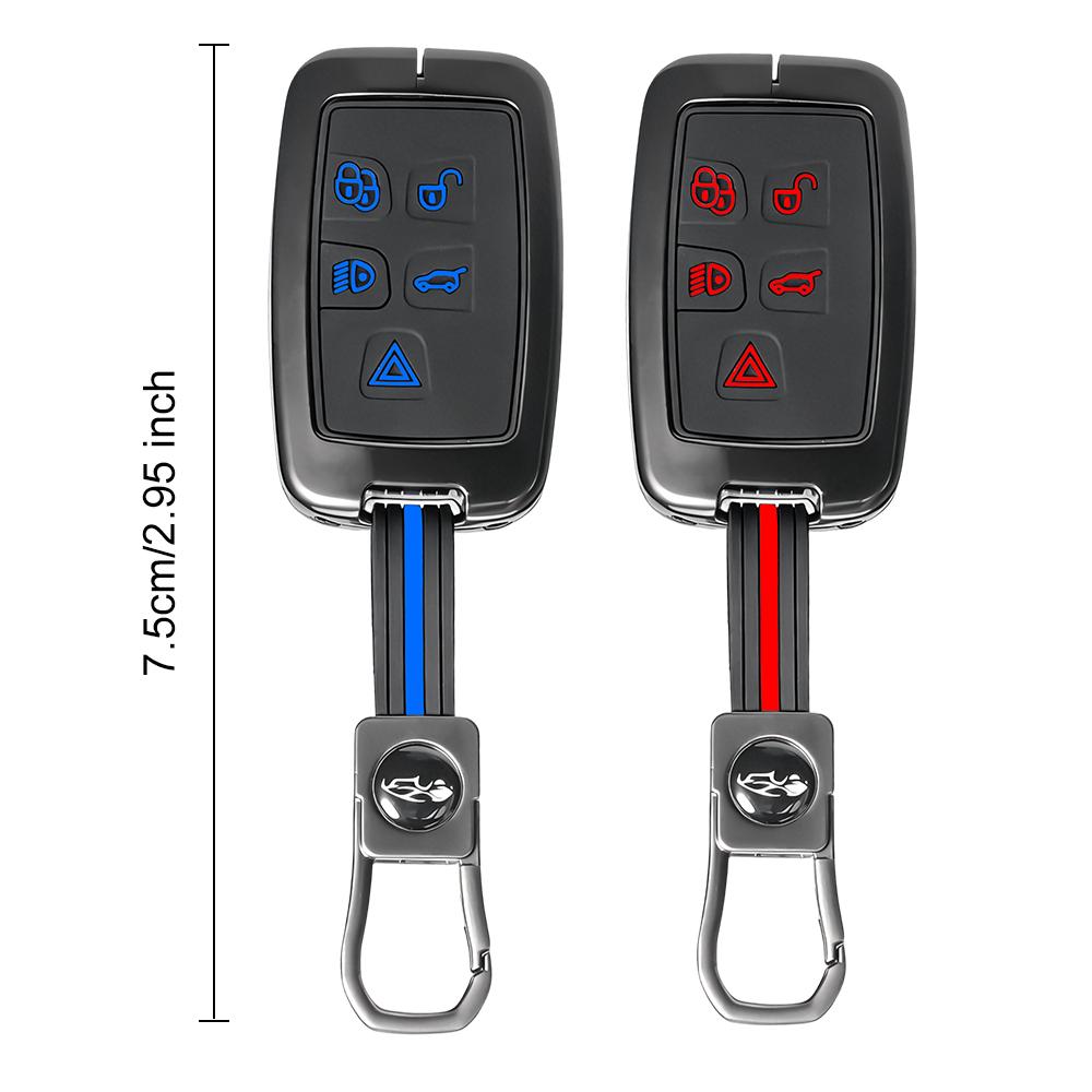 Schlüsselhülle aus Zinklegierung für Land Rover Range Rover Sport Evoque Freelander Velar Discovery 4 Jaguar XE XJ XF