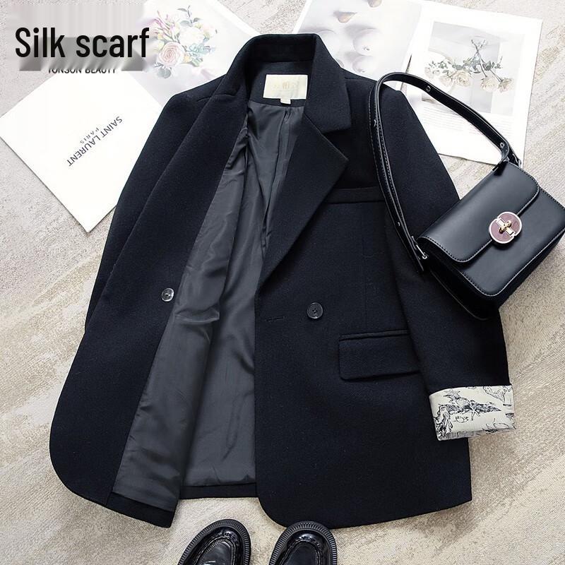 

Женский блейзер Sibaishe из смесовой шерсти для делового стиля XL