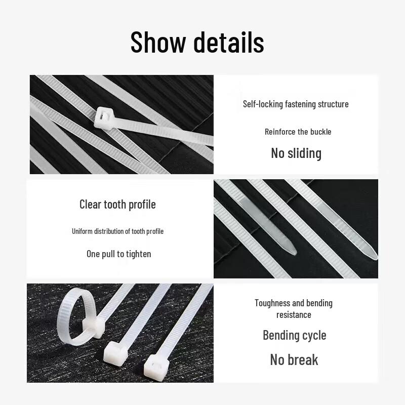 Deli Reusable Nylon Cable Ties