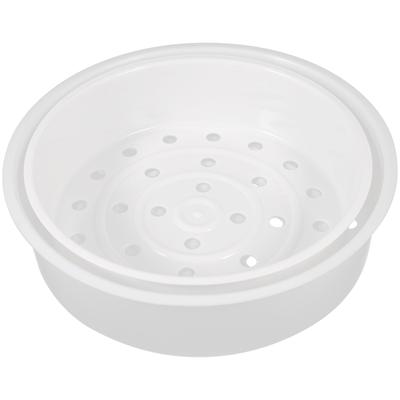 2 Pcs Kitchen Utensil Steam Rack Plastic Steaming Fruit Steamer Basket White Food