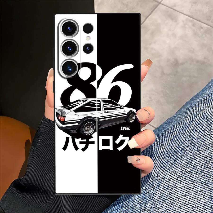Case for Samsung Galaxy S25 S23 S26 S24 Plus S10 S9 Note 20 8 9 10 S20 Ultra S21 FE Funda Phone Cover Japan Initial D