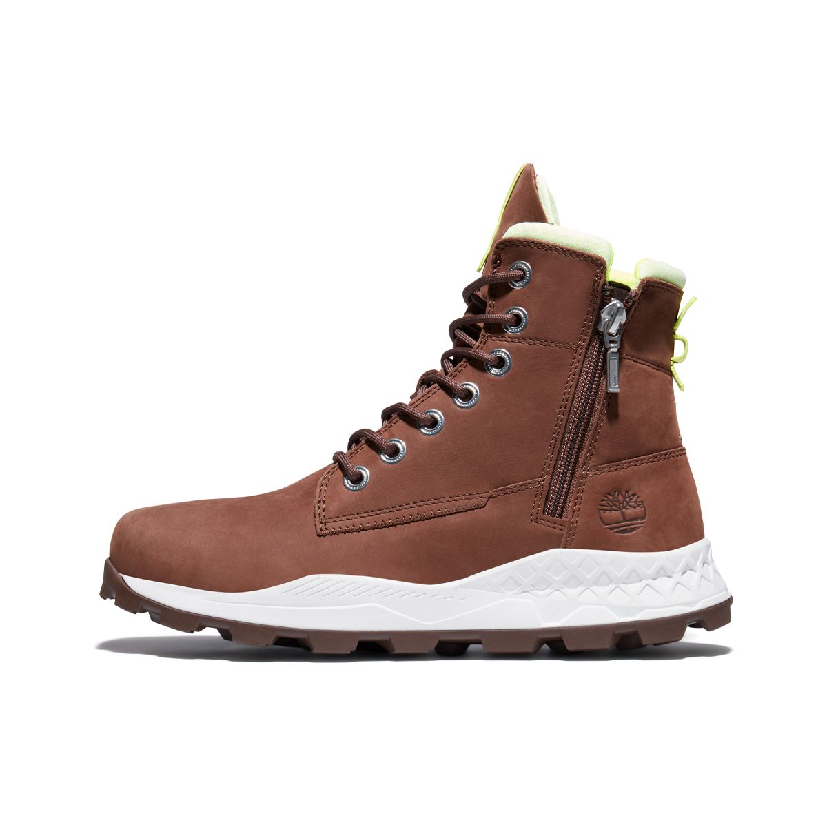 

Timberland Brooklyn Mid Waterproof Side Zip Work Boots Men Boots Brown A2HVT500 42