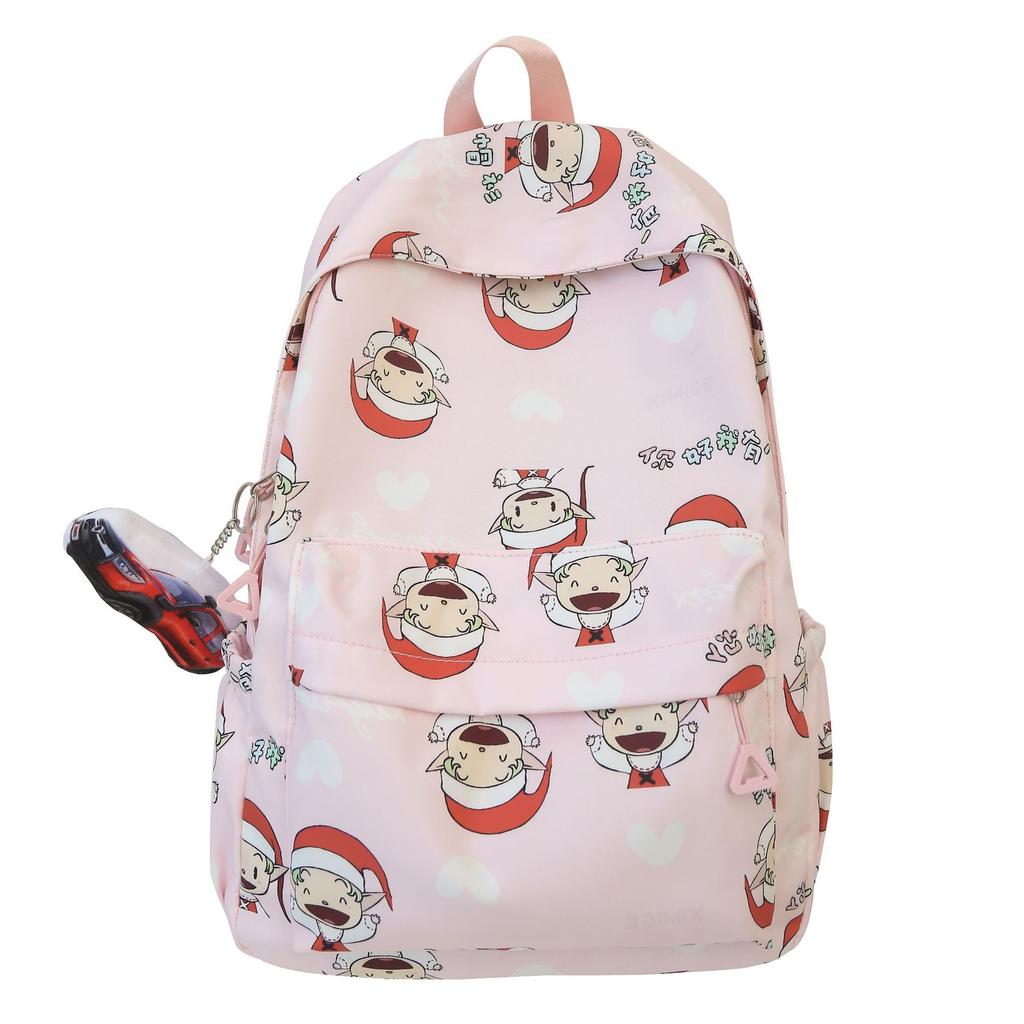 Schoolbag Girl Heart Cute Pink Large Capacity Backpack Japanese Printed Cartoon Student School Bag Lightweight